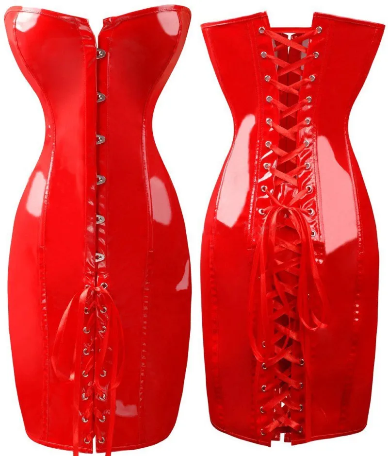 Готический сексуальный блестящий длинный кожаный Wetlook с открытыми плечами облегающее платье ПВХ латексный корсет вечерние платья для ночного клуба Vestidos
