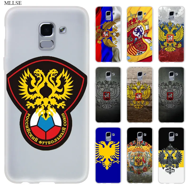 

Silicone Case for Samsung J8 J4 J6 Plus 2018 J5 J3 J7 2017 EU CORE Pro 2018 Prime Phone Cover Armenia Albania Russia flag Emblem