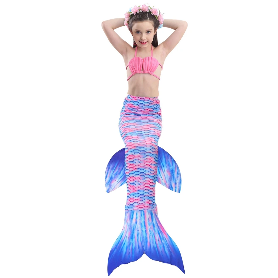 Buy 4 Pieces Sets Mermaid Tail Cosplay Girls Swimming