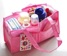 Baby Diaper Bag Bottle Storage Multifunctional Separate Bag Mummy Maternity Handbag Tote no zipper