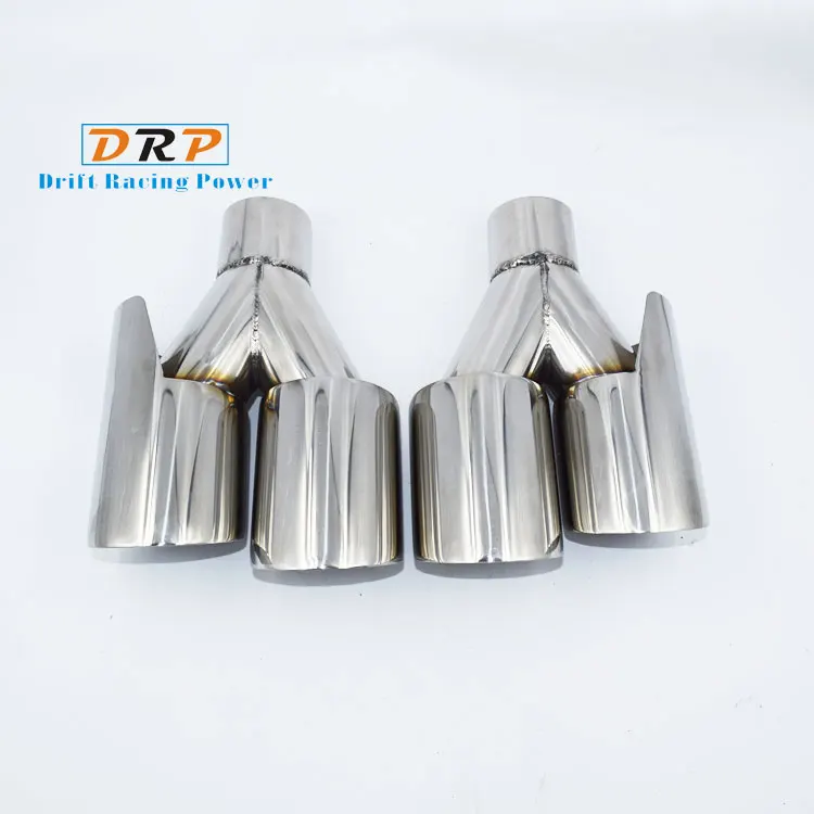 Авто-Стайлинг! Лучшие продажи пара от 1 до 2 двойной трубы из нержавеющей стали модифицированный автомобиль задний хвост горло -- общий тип ...