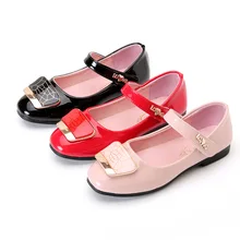 2017 Новых детских Shoes Весна Лето Осень Девушки Принцесса Студенты Dance Shoes Одиночные Квартиры Ребенок Gril Shoes