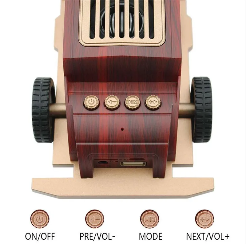 Wireless Bluetooth speaker Retro Portable bluetooth Speaker Hands-free FM USB Mini Subwoofer Music Player Outdoor Speakers5