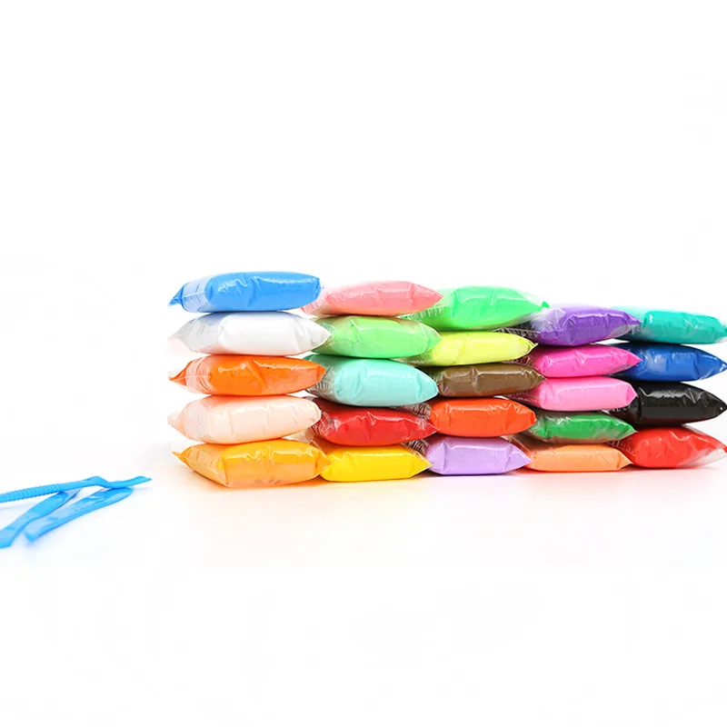 36pcs DIY Foam Clay Slime Polymer Soft Modeling Clay Tools Slime Light Plasticine Handgum Playdough Toys for Children Gifts
