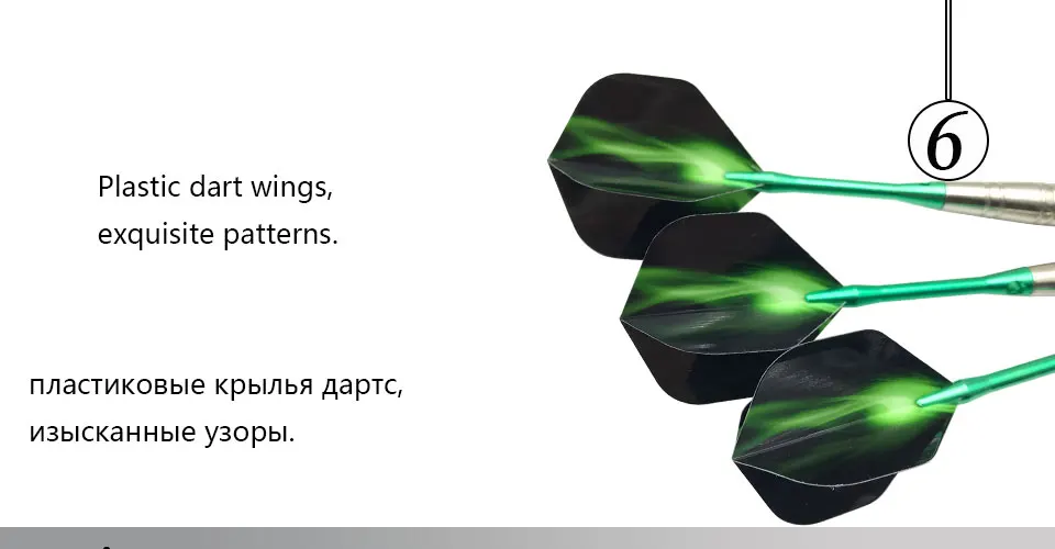 Easytoday 3Pcssets High Quality Steel Tip Darts Set Professional Throwing Games Metal Barrel Green Aluminum Darts Shafts Flight (6)