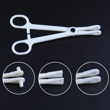 

Round Opening Plastic Tongue Piercing Forcep Clamp Body Ear Nose Disposable Body Piercing Plier