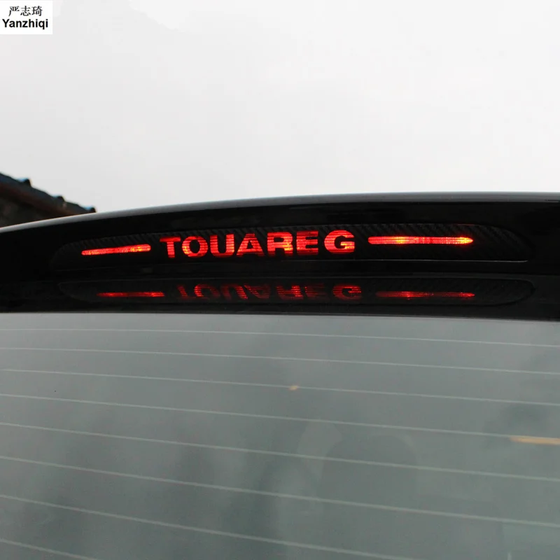 

Carbon Fiber Stickers And Decals High Mounted Stop Brake Lamp Light Car Styling for VW Volkswagen 2011-2017 Touareg