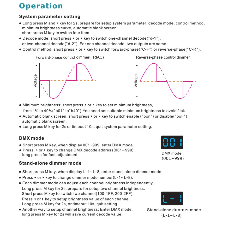 DMX Triac Dimmer