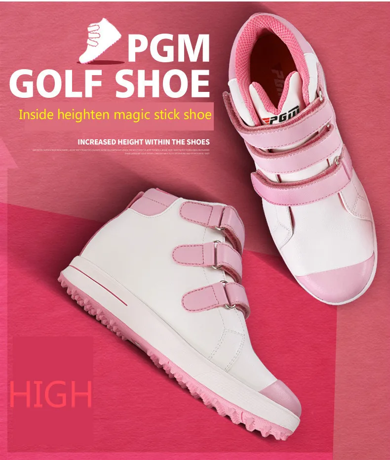 Обувь для гольфа для женщин; женские волшебные наклейки; обувь на высоком каблуке; Водонепроницаемая спортивная обувь