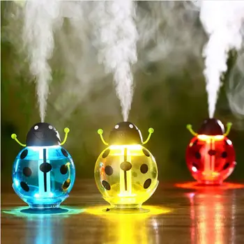 

EJOAI 260ml Beetle Air Humidifier Aromatherapy Essential Oil Diffuser Portable Mini USB Mist Maker with LED Night Light for Home