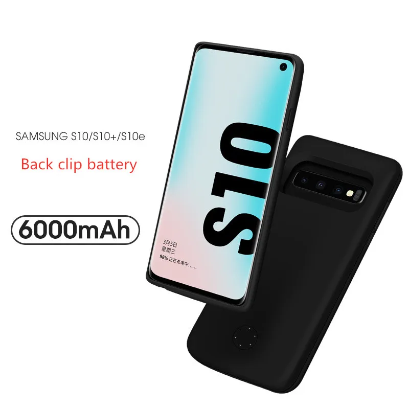 Расширенный чехол для батареи телефона для samsung S10 Plus резервный аккумулятор чехол для samsung S10/S10e портативный Банк питания зарядный чехол