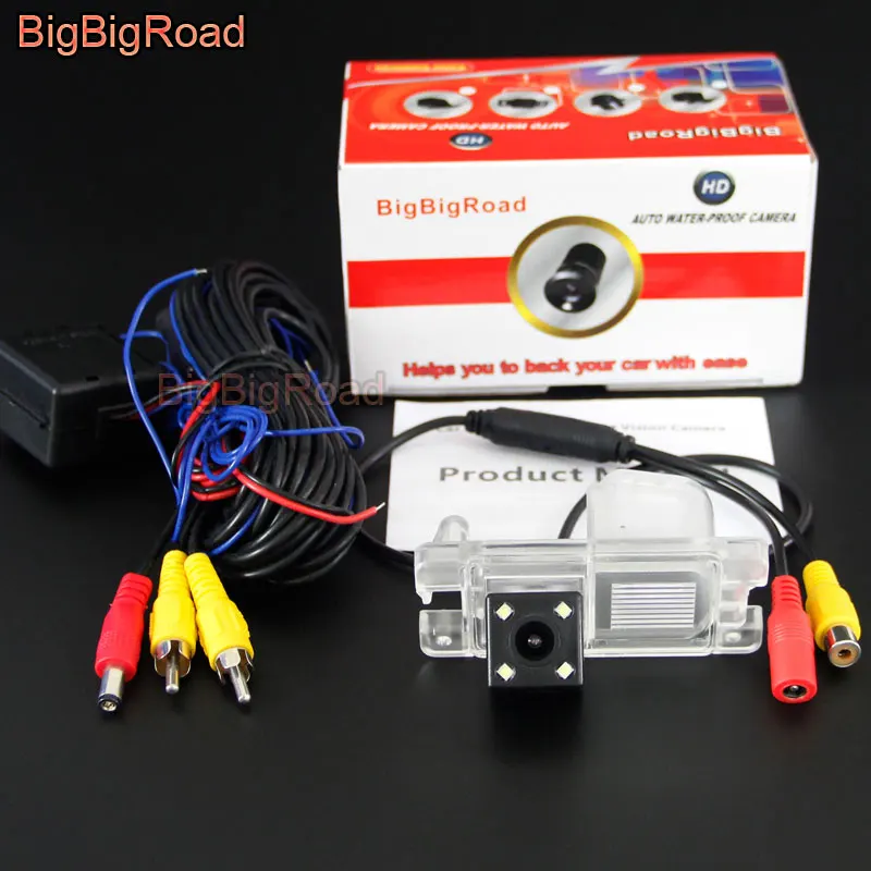 BigBigRoad Автомобильная камера заднего вида для Mitsubishi Pajero Pinin TR4 iO Американская версия/L200 Triton парковочная камера - Название цвета: With Power Relay
