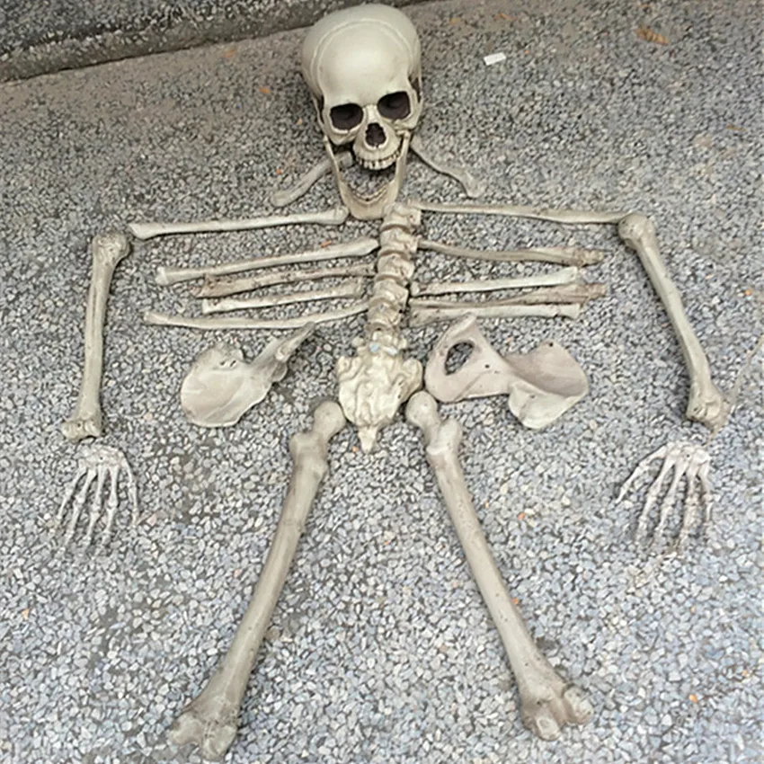 Пластик Хэллоуин скелет 1 мешок костей 28 шт. моделирование человеческие кости Ужасы игрушки Хэллоуин реквизиты дом с привидениями украшения