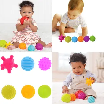 

6pcs Baby Soft Massage Ball Artifact Toy Ball Game Baby Grasping Early Learning Sensory Educational Toys for Children Toddler