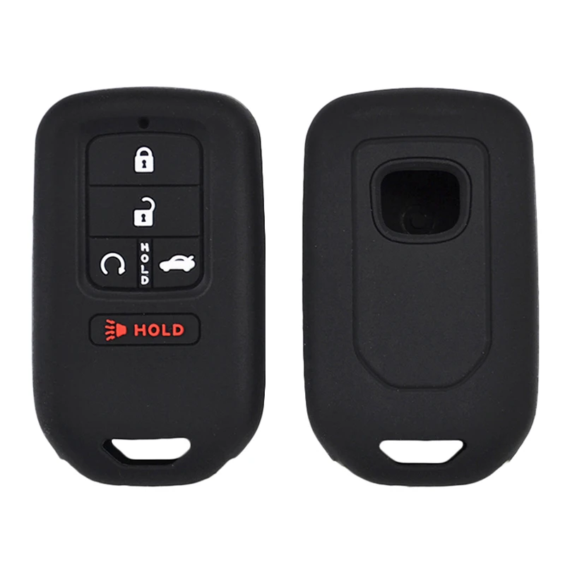 XUKEY 3 Button Silicone Car Flip Key Fob Pocket Cover Case For Civic CR-V HR-V Accord Jade Crider Odyssey 2015-2018 2019 Remote Sleeve Protector