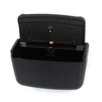 

Car black plastic rectangular blue LED ashtray holder