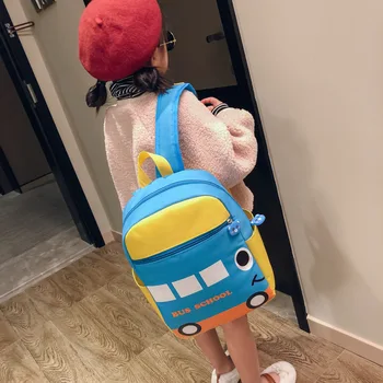 

2019 Fashionable Children's Simple And Funny Mini Backpack Cartoon Style Grade 1-3 Schoolbag Mochila School Bag For Teenage Girl