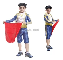 Children’s Party Supplies Spanish Matador masquerade cosplay costume Halloween Costume For Kids boys dance clothing Costume