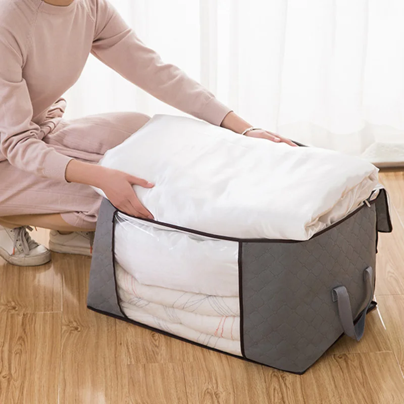 2019 NEW Organizer Oversized Storage Bag Clothes Quilt Packaged Home Loaded Quilt Clothing Waterproof Organizador HOT