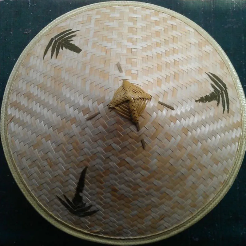 

Oriental Straw Cone Garden Fishing Sun Rice BAMBOO HAT Vietnamese Chinese Asian