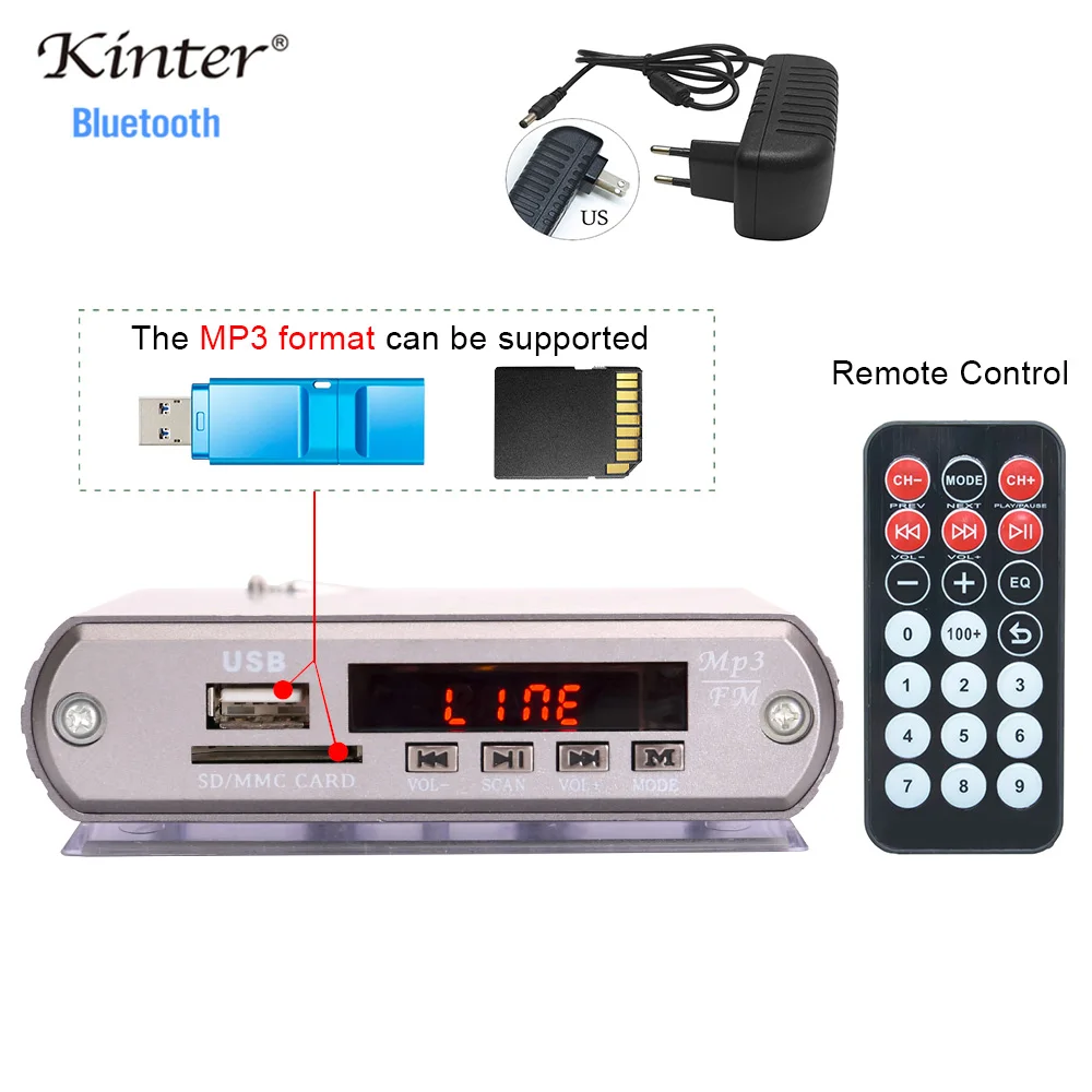 Kinter A5 мини усилители стерео аудио плеер портативный amp ридер с sd usb ввод FM антенна