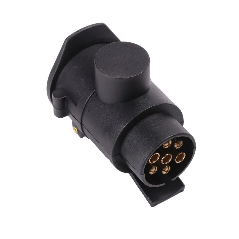 

European 7 Pin to 13 Pin Adaptor for Trailer Towbar Towing Connector 12V Plastic Trailer Adapter