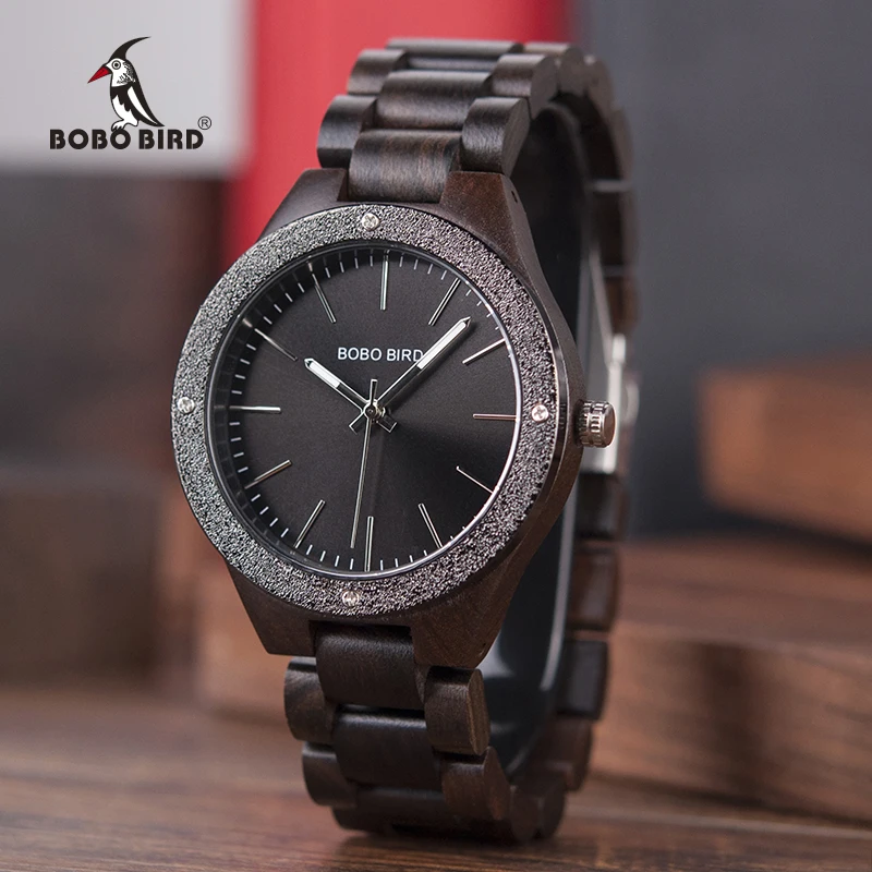 BOBO BIRD Wooden Men Watches erkek kol saati Quartz Handmade Unique Casual Wristwatches Gifts Timepieces Drop Shipping V-P05
