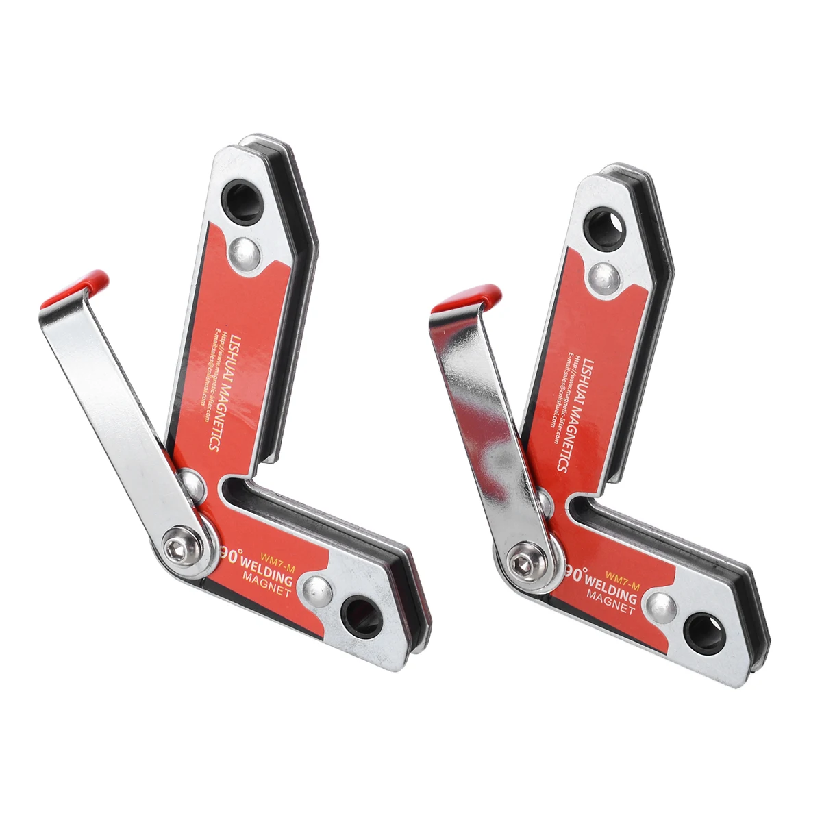 

2Pcs 30/60/90 Degree Adjustable Angle Welding Magnet Neodymium Magnet Magnetic Welding Clamp For Welding Holder