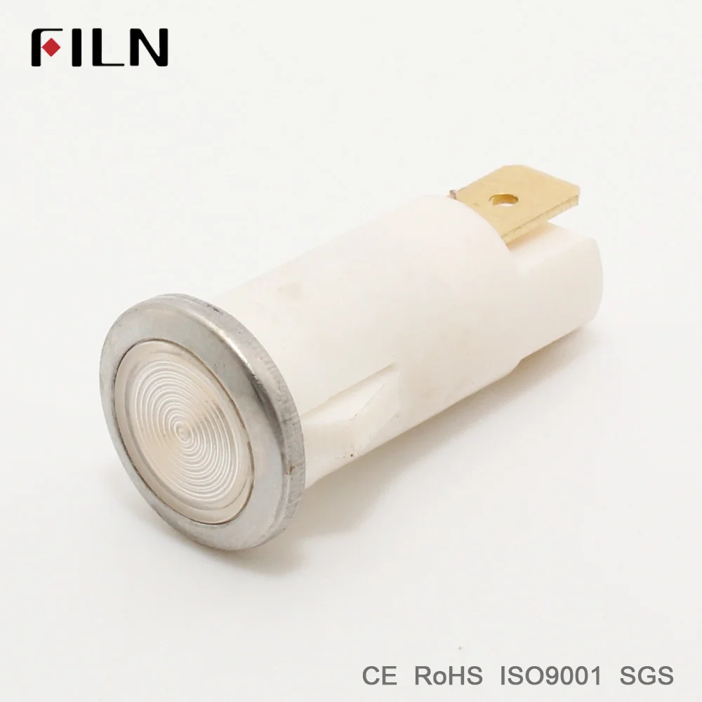 FILN lampje 12.5mm plastic signaal lamp rood geel blauw groen wit 12 v 24 v 110 v led lamp