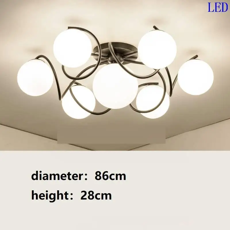 Version A Светильники Candeeiro Lampada плафон современный для гостиной светильник Plafonnier Luminaria De Teto Lampara Techo потолочный светильник - Цвет корпуса: Version A