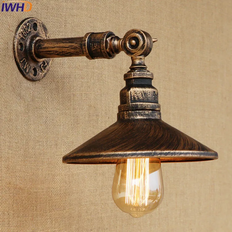 Water Pipe Wall Lamp Vintage Retro Loft Style Industrial Lighting
