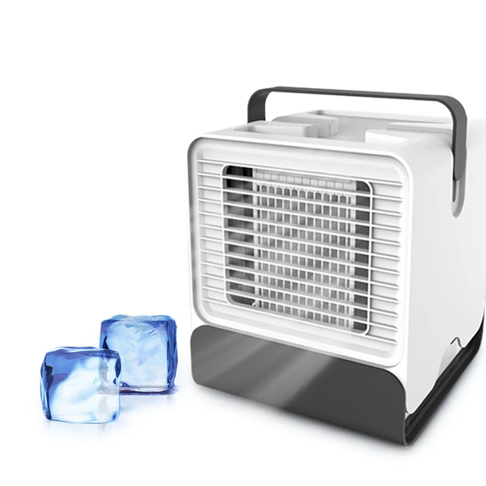 

3 in 1 Mini Portable USB Air Conditioner Fan 150ML Negative Ion Night Light Fan Air Cooler Air Humidifier Quiet Chiller