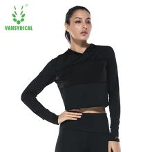 Vansyedician спортивная куртка с капюшоном Для женщин s футболка для бега куртка для йоги Фитнес с длинными рукавами толстовки для бега тренажерный зал для йоги, под заказ, Для женщин
