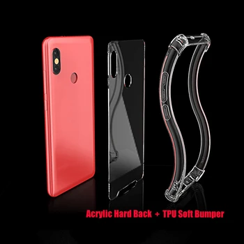 

100pcs Clear Air Cushion Shockproof Case For Xiaomi Mi 9 8 SE Lite Note Max 3 Play Soft TPU Frame Hard Acrylic Protection Cover