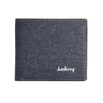 

Youth wallet men's short paragraph tide men's canvas wallet Japanese and Korean version Simple mini wallet personality students