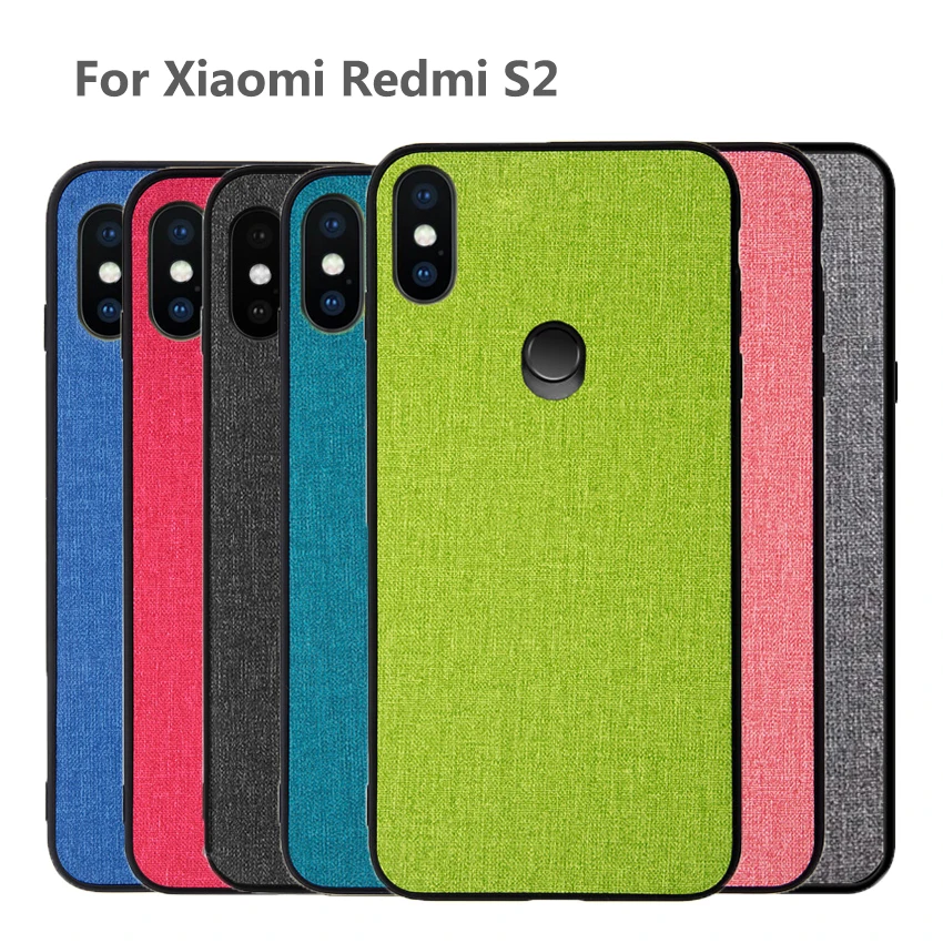 

For Xiaomi Redmi S2 case Redmi Y2 back cover Luxury Fabric Cloth silicone cover phone cases for Xiaomi Redmi S2 funda coque capa