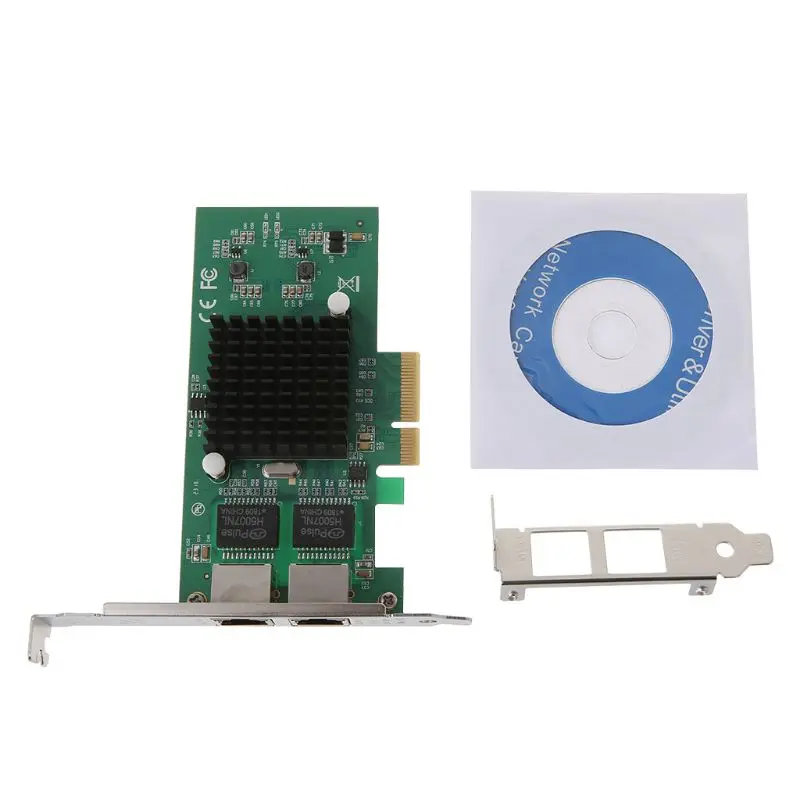 RJ45 RJ-45 двойной Порты и разъёмы 82576 PCI Express Gigabit Ethernet сервер адаптер PCI-E Gigabit Ethernet E1G42ET дропшиппинг