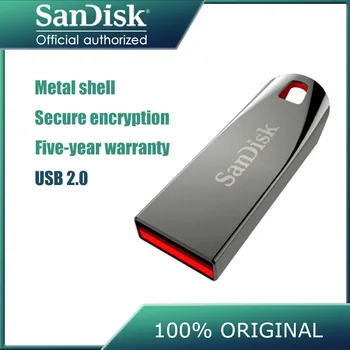 

SanDisk CZ71 USB FLASH DRIVE USB 2.0 64G 32G 16G 8GB Pen Drives Support Official Verification mini Pendrive