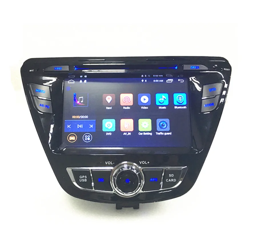 Clearance Elantra radio Android 6.0 Car DVD GPS For Hy undai Elantra 2014 Car Audio Stereo with 1024*600 Capacitive screen Wifi 3G 4G 3
