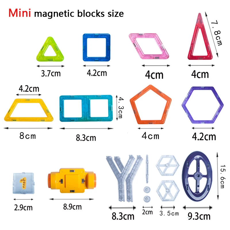 Магнитный конструктор Блоки Игрушки магнитная блок из плиток игрушки для детей развивающие строительство игрушечные кирпичи для малышей
