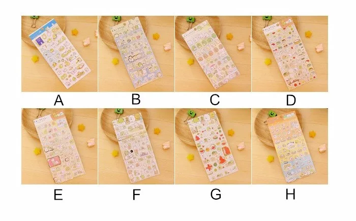 Urso dos Desenhos Animados do Pinguim Selo de Papel para Frame Lote Kawaii Animais Adesivos Urso Ferramentas Papelaria Carta Jornal A6142 48 Pçs - 3 High Quality Material escolar e de escritório