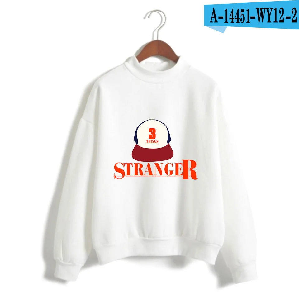 Men's Hoodie Long Sleeve Fleece Turtleneck Sweatshirt Stranger Things Eleven Oversized Hoodies Male Poleron Hombre - Цвет: 017