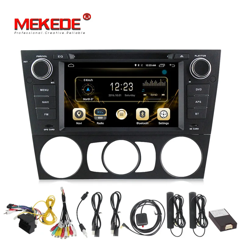 Cheap free shipping 4G lte Android 7.1 Car DVD Player multimedia for BMW E90 E91 E92 E93 with WIFI BT 2G RAM 16G ROM GPS navigation 5