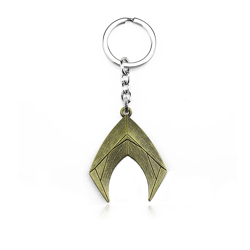 

DC Superhero Movie Justice League Aquaman Logo Alloy Car Key Chain Holder Best Friend Graduation Chirstmas Day Gift