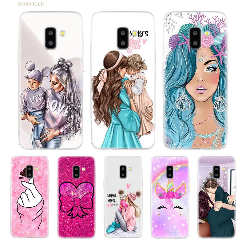 

Case for Samsung Galaxy J4 J6 Plus J8 J7 2018 J5 J3 2017 EU Prime Silicone Soft Phone Cover Shell Baby Mom Girl My Unicorn Queen