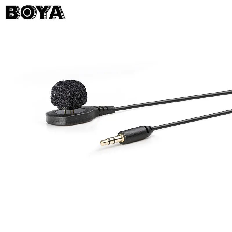 

BOYA BY-HLM1 3.5mm Collar Clip Omnidirectional Condenser Microphone with Windscreen for Canon for Nikon Camera Camcorder