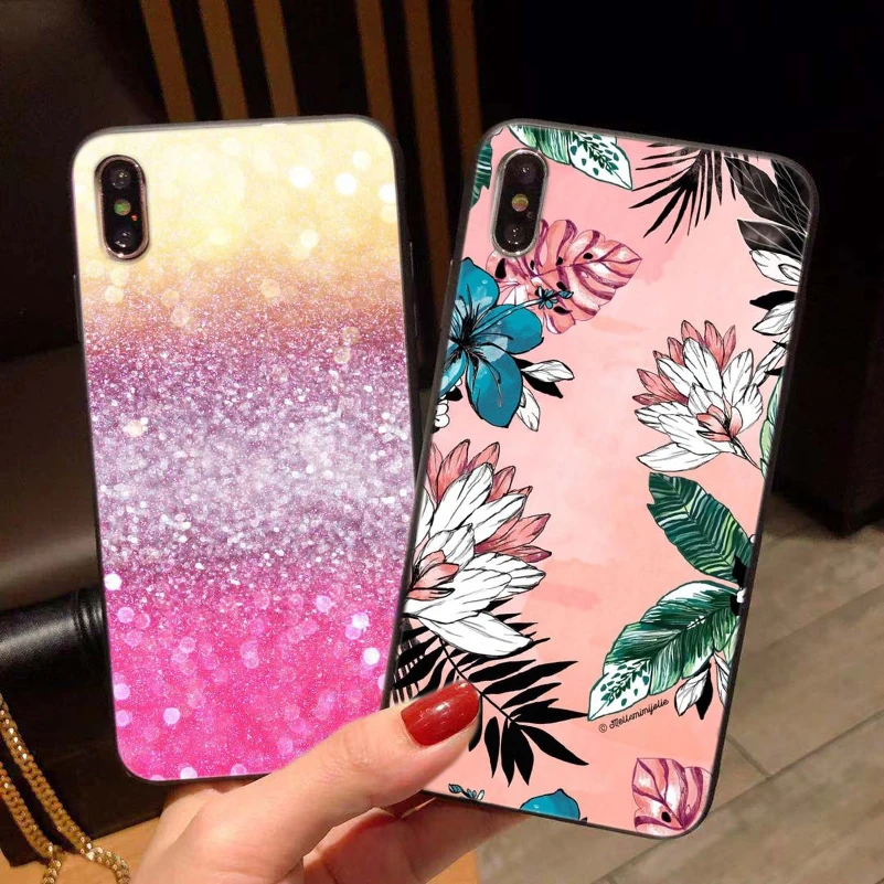 Phone Case Printed Styles For iphone x Cover Silicone back Shell Apple iPhone 6s 6 s 7 8 plus Bags Funda |