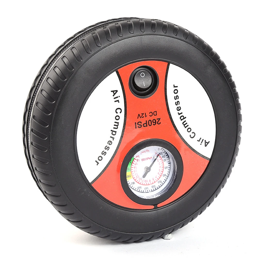 

Cars Mini Inflatable Pump Electric Tyre Pressure Monitor Compressor Portable PSI 12V Air Pumping Tire Pumps For Bike Motor Ball
