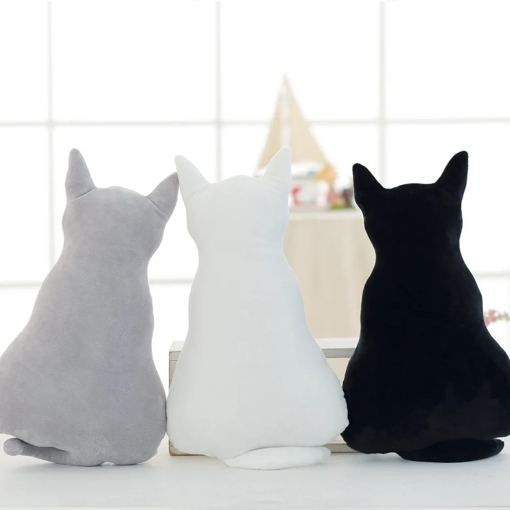 Кошка плюшевые подушки для дивана подушка задняя тень стул кота Подушка Детские