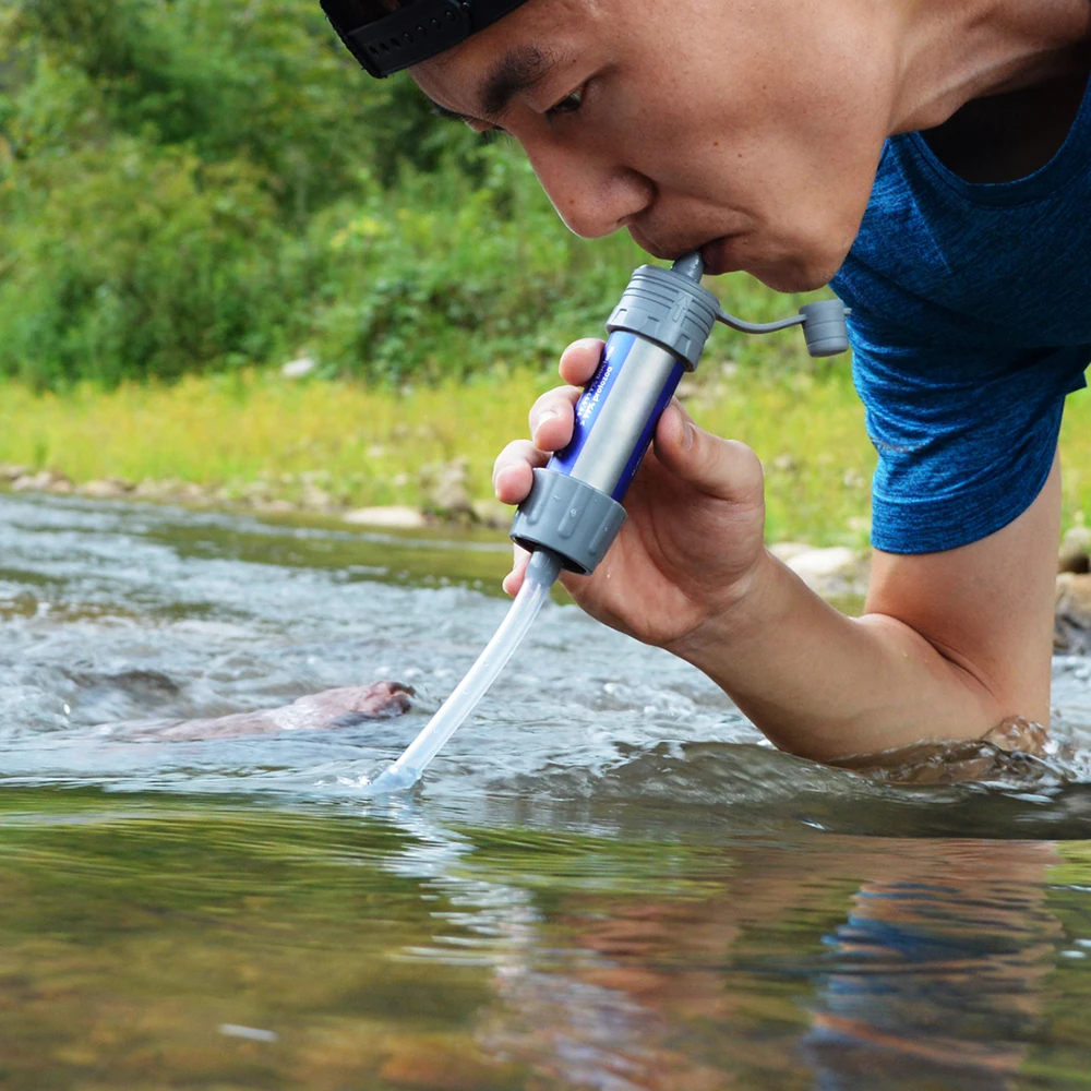 Открытый фильтр для выживания воды соломинки очиститель воды Кемпинг Туризм аварийный жизни выживания портативный очиститель фильтр для воды